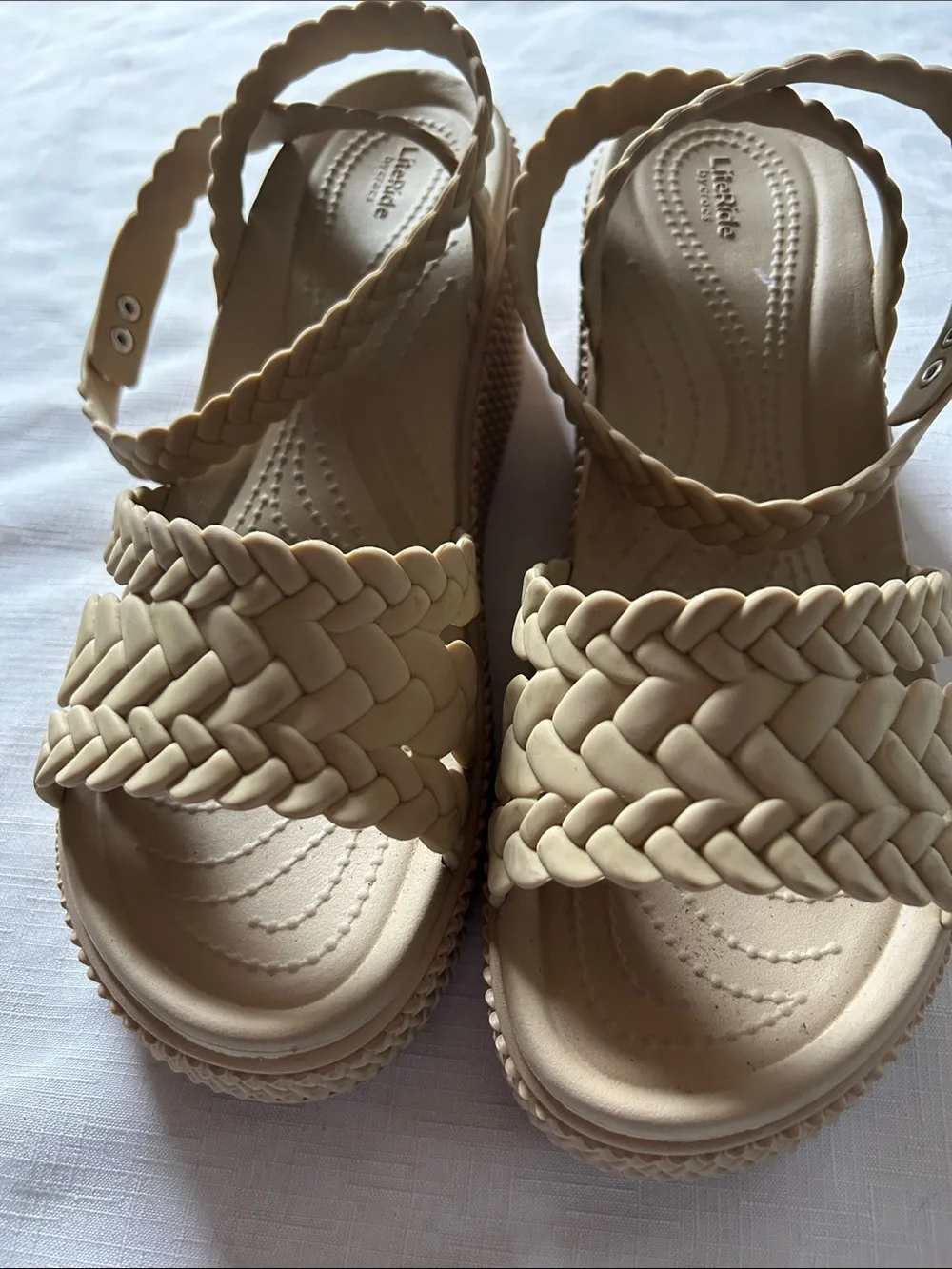 Women's Tan Wedge Sandals